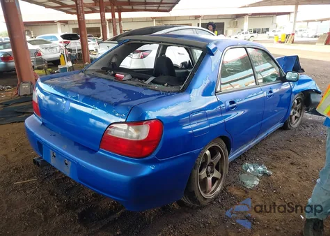 2002 Subaru Impreza Wrx z USA, uszkodzony, nr VIN JF1GD29682G527239